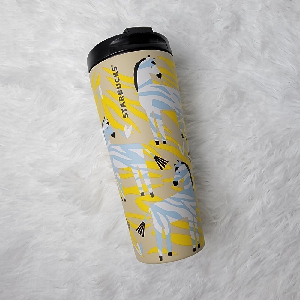 🦓 Starbucks Zebra in Golden Jungle Stainless Steel Tumbler with Lid Grande 16oz